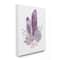 Stupell Industries Succulent Crystal Flower Purple Blue Watercolor Painting Canvas Wall Art